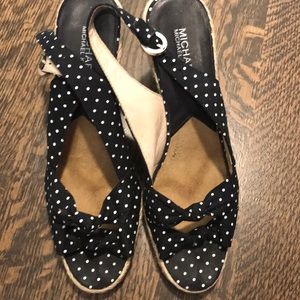 MICHAEL Kors polka dot wedge espadrilles